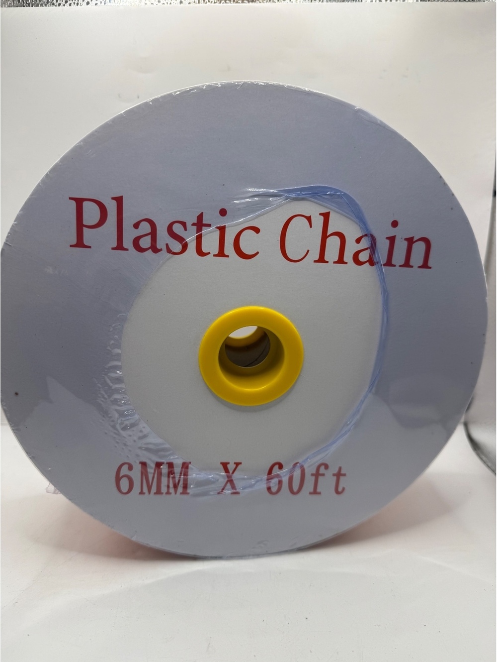 Orange Plastic Chain 6mm x 60ft